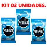 Kit 03 Preservativos Lubrificado Ultra Sensivel Prudence