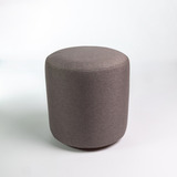 Kit 03 Puff Banqueta Perse Redondo Linho Decorativo Com Pés