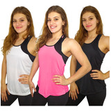 Kit 03 Regata Academia Fitness Feminina
