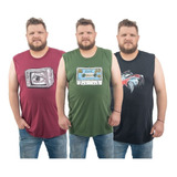 Kit 03 Regata Plus Grande Moda Masculina G1 g2 g3 Promoção