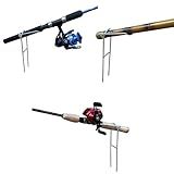 Kit 03 Suportes Para 1 Vara De Pesca Dobrável