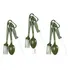 Kit 03 Talher De Campo Bélica Camping Sobrevivência / Verde