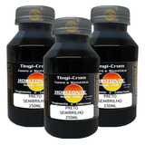 Kit 03 Tintas 250ml Restaura Couro Sintético Legitimo