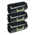 Kit 03 Toner Compatível 624x 62bx P/ Lexmark Mx711 Mx811 45k Tinta Preto