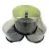 Kit 03 Tubo Vazio Pino Pote 50 Cd E Dvd Organizador