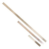 Kit 03 Un Régua De Aço Inox 15cm 50cm E 100cm Carbografite
