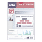 Kit 03 Und Quadro Aviso Expositor A3 Dello Display Cristal