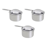 Kit 03 Und Queimador Inox Fundo Para Rechaud Ravinox 000030