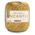 Kit 03 Unidades Fio Encanto Circulo Linha 100% Viscose 128m Cor Ouro