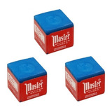 Kit 03 Unidades Giz Importado Taco Bilhar Sinuca Snooker