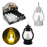 Kit 03 Vela Decorativa Em Led Luminária Lampião Vintage