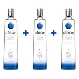 Kit 03 Vodka Ciroc Tradicional 750ml Envio Imediato Original