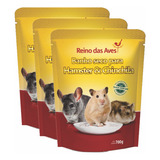 Kit 03un Banho A Seco Para Hamster E Chinchila 700gr