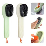 Kit 03un Escova Limpeza Sapatos Multifuncional Cerdas f 