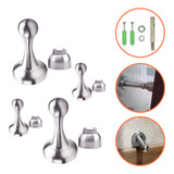 Kit 04 Batedor De Porta Magnético Fixador Prendedor Batente