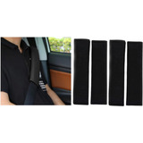 Kit 04 Capa Protetor Cinto Segurança Adulto Infantil Preto