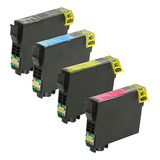 Kit 04 Cartucho Tinta Compativel P Uso Epson 194 T194 Xp204 Profit