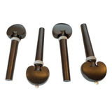 Kit 04 Cravelhas Violino 4 4 Ébano Hill Premium Coração Top