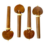 Kit 04 Cravelhas Violino 4 4 Rosewood Pau Rosa Premium