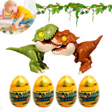 Kit 04 Dinossauro Mordidinos Dino Miniatura Surpresa