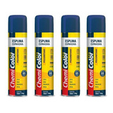 Kit 04 Espuma Expansiva Poliuretano Chemicolor 300ml 190g