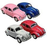 Kit 04 Fusca Carrinhos Metal Abre Capô Abre Portas Fusquinha De Ferro Clássico Miniatura Colecionador A Fricção Colecionavel