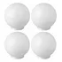 Kit 04 Globo Redondo Grande Poste Luminária 30cm X 15cm
