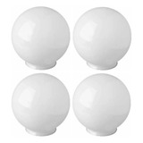 Kit 04 Globo Redondo Grande Poste Luminária 30cm X 15cm