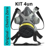 Kit 04 Mascara Respirador Produto Quimico