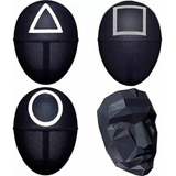 Kit 04 Máscaras Round 6 Todas As Máscaras Halloween Fantasia