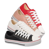 Kit 04 Pares Sapatilha Sapatênis Feminino Fé Atacado Barato