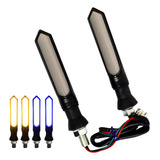 Kit 04 Piscas Seta Led Sequencial Slim Moto Universal Palito