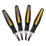 Kit 04 Piscas Slim Moto Seta Universal Palito Led Sequencial