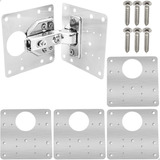 Kit 04 Placas De Reparo De Alta Qualidade Para Dobradiças