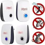Kit 04 Repelente De Tomada Ultrassonico Eletronico Espanta Insetos Pernilongo Dengue Aranha Rato Mosquito