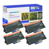 Kit 04 Toner Compatível Tn 3442 Tn850 P Impressora Brother L5502dn L5652dn L5102dw L6202dw L6402dw Tinta Preto
