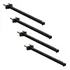 Kit 04 Und Suporte Refletor Led Fachada Base Reta Braço 50cm Cor Preto