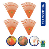 Kit 04 Vassouras Jardim Tramontina Plastica 26 Dentes