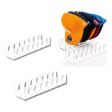 Kit 04un Suporte Organizador De Bonés Em Acrílico Expositor Cor Transparente