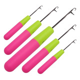 Kit 05 Agulhas Trava Gancho Para Crochet Braids