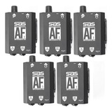 Kit 05 Amplificador De Fone Af1 Santo Angelo Preto
