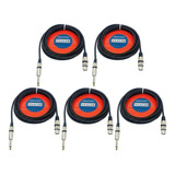 Kit 05 Cabos Microfone