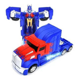 Kit 05 Caminhão Transformers Optimus Prime Robô Luz Atacado