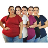 Kit 05 Camiseta Blusa
