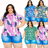 Kit 05 Camiseta Blusa