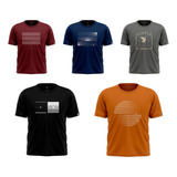 Kit 05 Camisetas Masculina