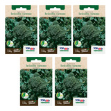 Kit 05 Cartelas Sementes De Brócolis