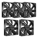 Kit 05 Cooler Fan Ventoinha Gamer 120mm Silencioso Gabinete