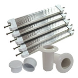 Kit 05 Degraus Para Escada De Piscina Chumbador Borracha