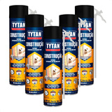 Kit 05 Espuma Expansiva Profissional P  Vedação 500ml Tytan